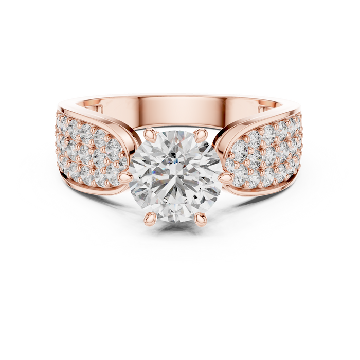 Fantine Wide Pave Dome Ring