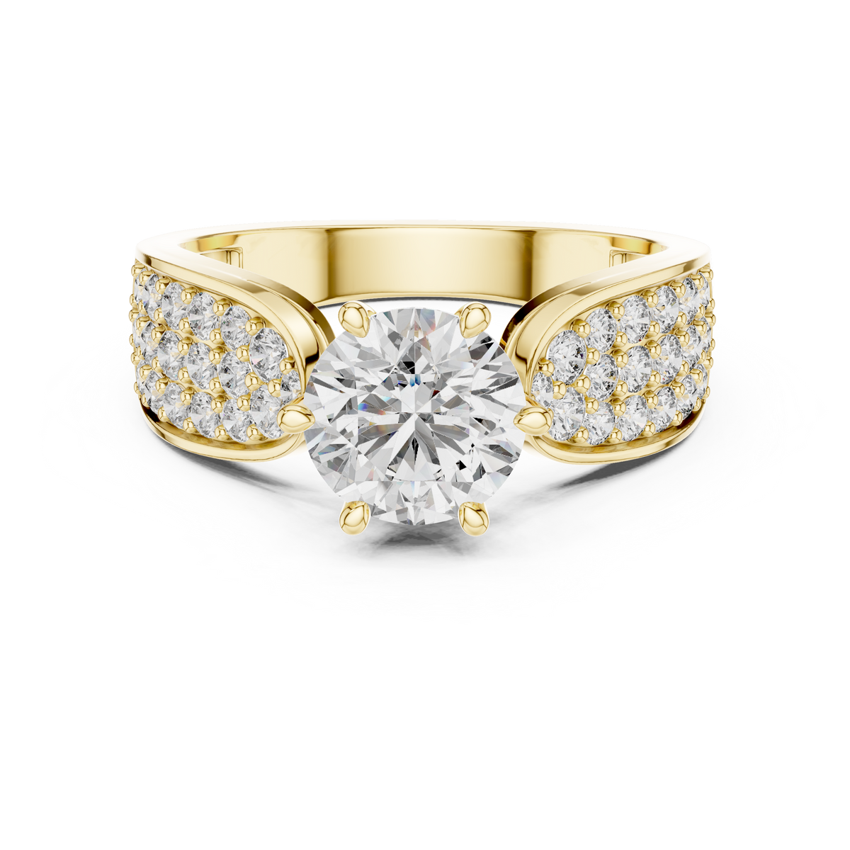 Fantine Wide Pave Dome Ring
