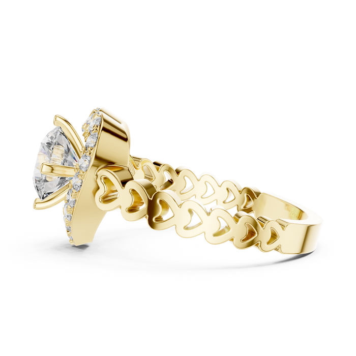 Gabrielle Heart-Motif Lab-Grown Diamond Ring