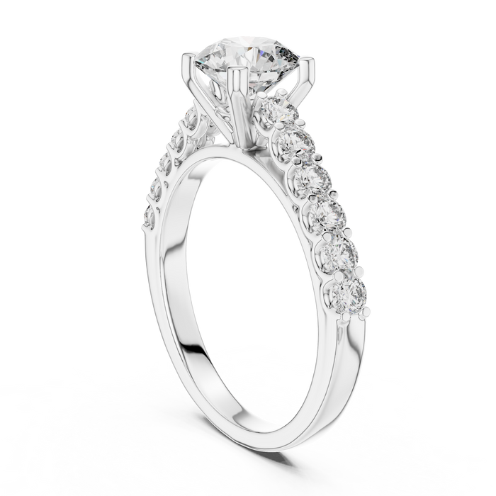 Célestine Diamond Twist-Vine Ring