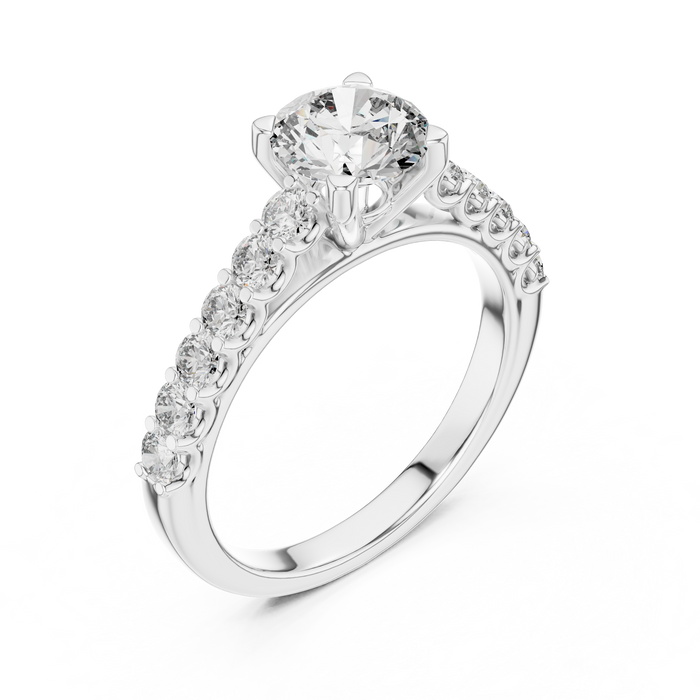 Célestine Diamond Twist-Vine Ring
