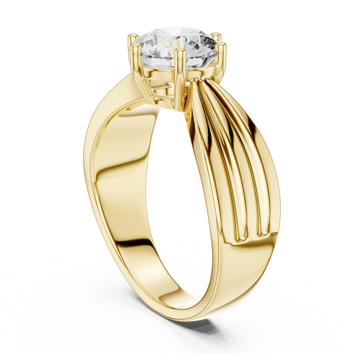 Séverine Cathedral Split Solitaire Lab-Grown Diamond Ring
