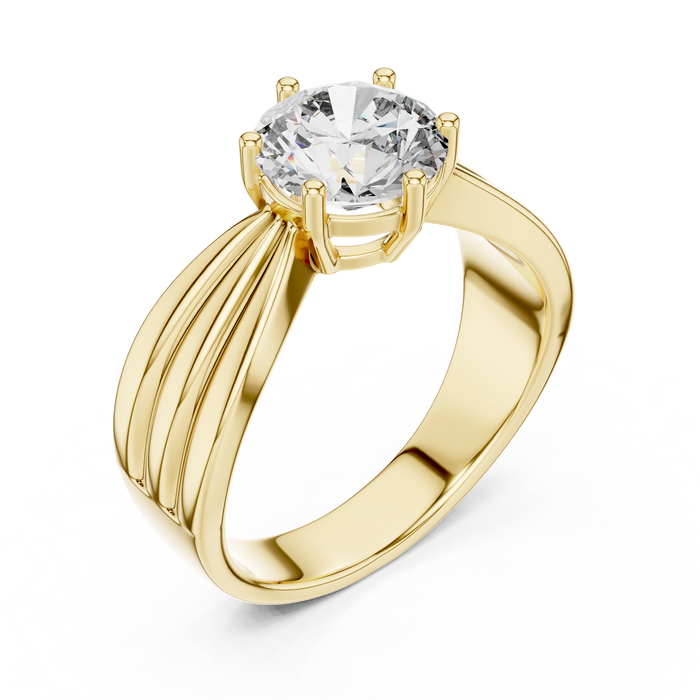 Séverine Cathedral Split Solitaire Lab-Grown Diamond Ring
