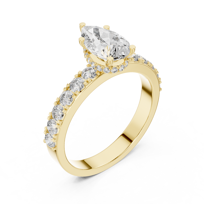 Constance Pear Pave Lab-Grown Diamond Ring