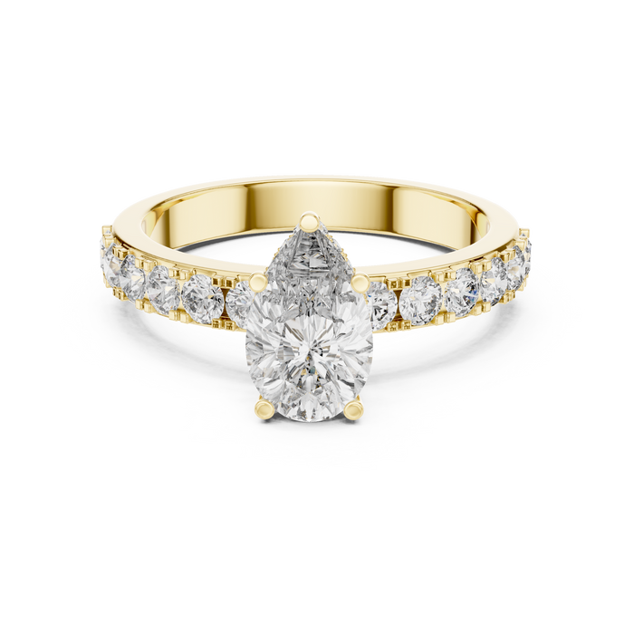 Constance Pear Pave Lab-Grown Diamond Ring