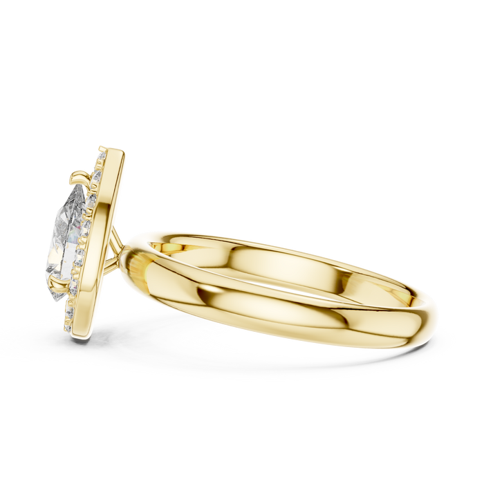 Roxane Marquise Bezel Solitaire Lab-Grown Diamond Ring