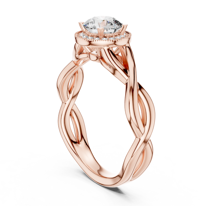 Eulalie Halo Infinity-Twist Ring