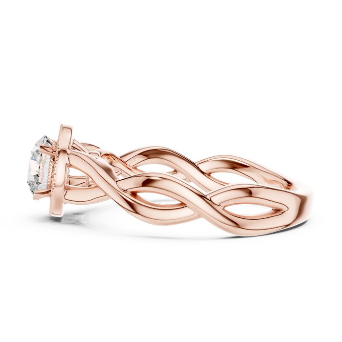 Eulalie Halo Infinity-Twist Ring