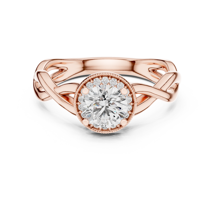 Eulalie Halo Infinity-Twist Ring