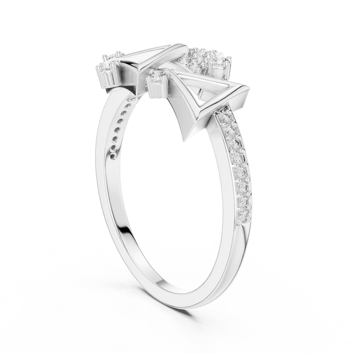 The Gwenaelle — Round Pavé Ring