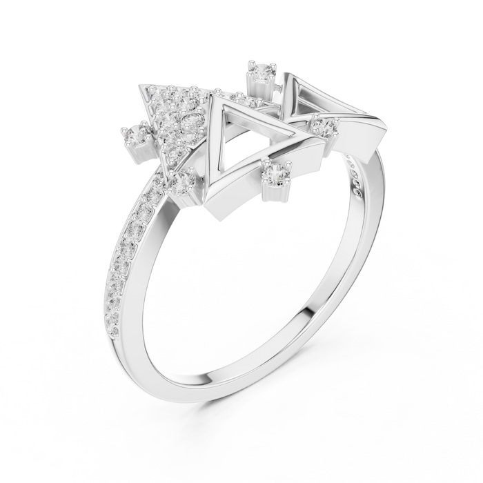 The Gwenaelle — Round Pavé Ring