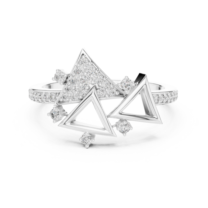 The Gwenaelle — Round Pavé Ring