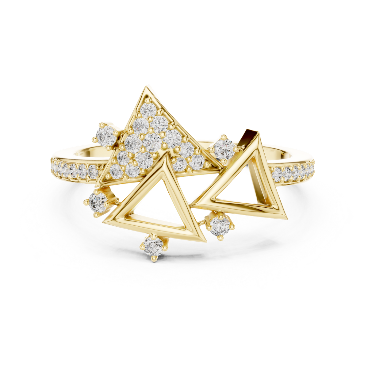 The Gwenaelle — Round Pavé Ring
