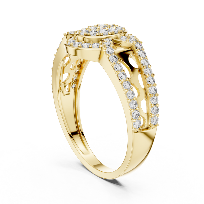 The Neroli — Round Pavé Ring