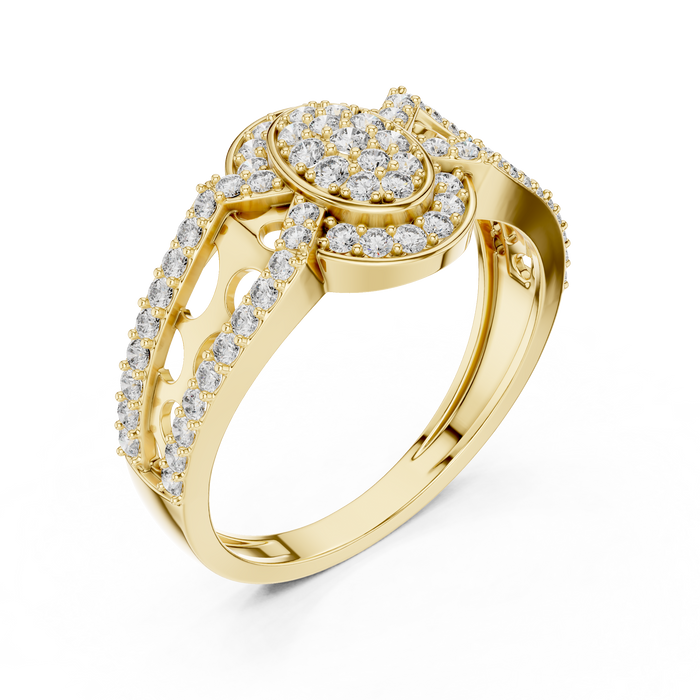 The Neroli — Round Pavé Ring