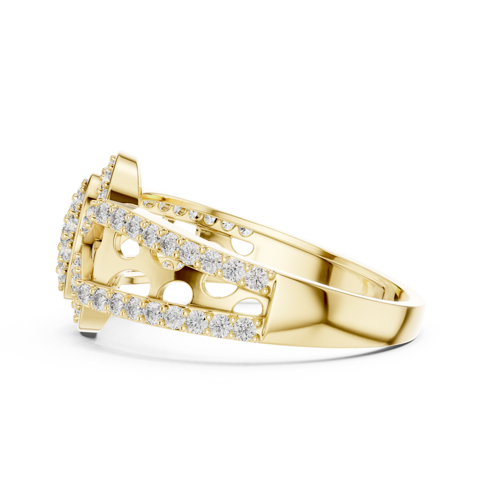 The Neroli — Round Pavé Ring