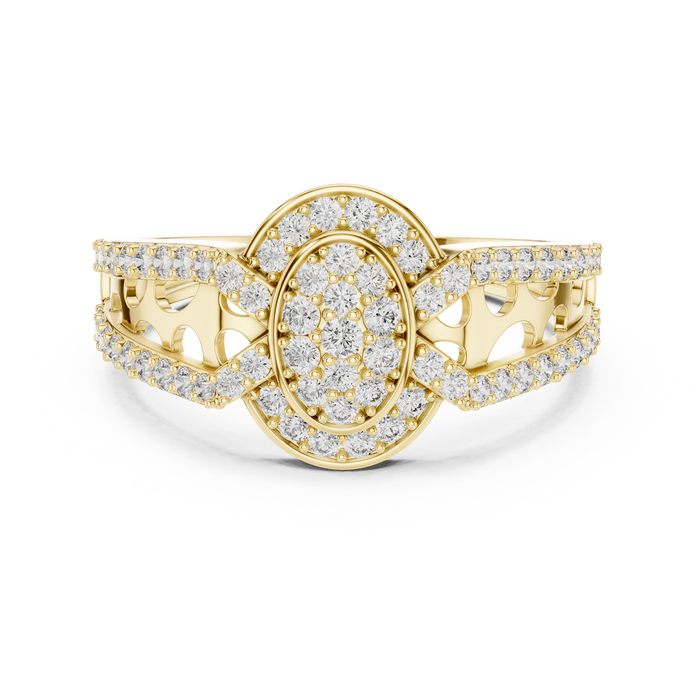 The Neroli — Round Pavé Ring