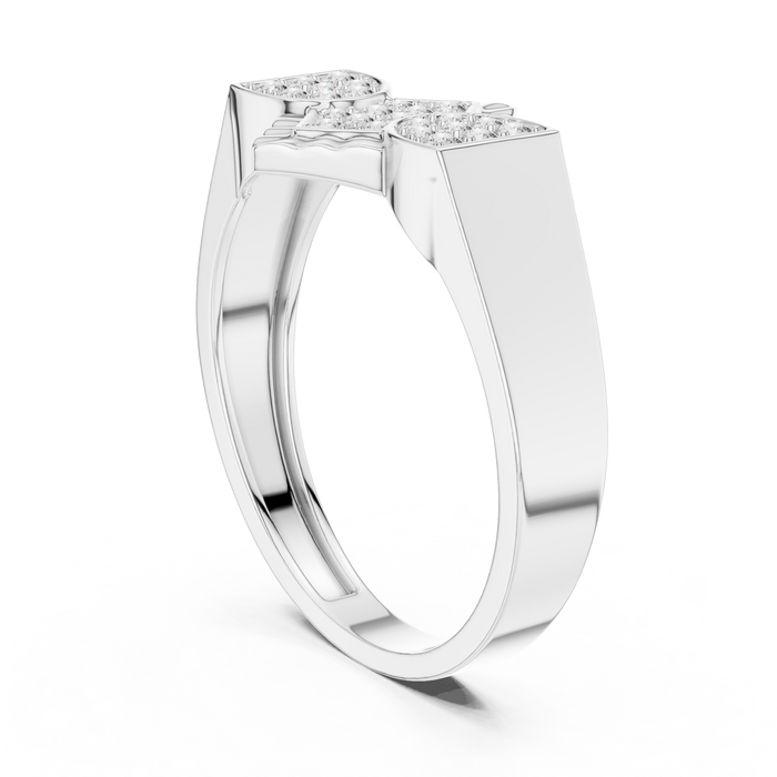 The Zelie — Round Pavé Ring