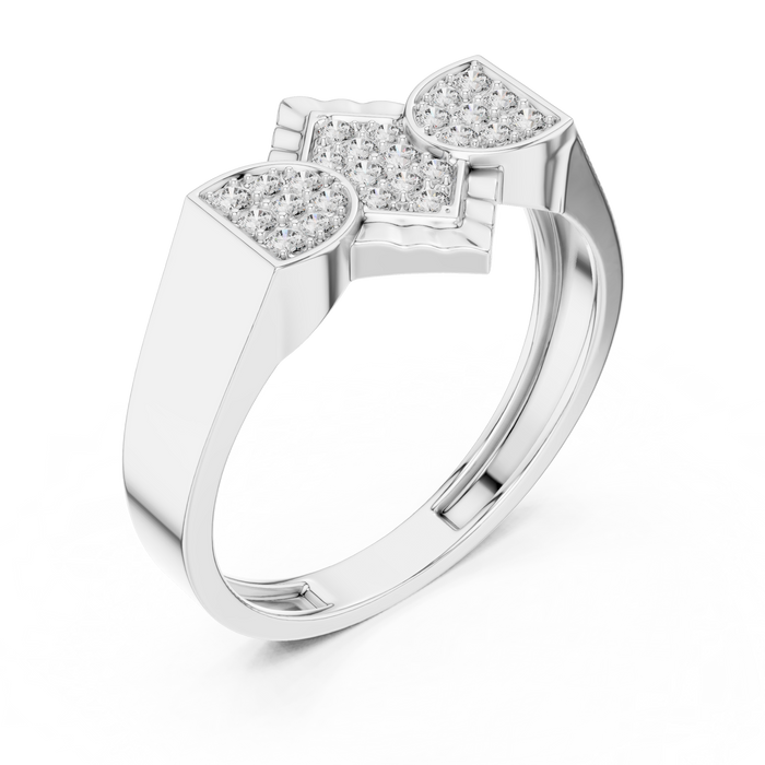 The Zelie — Round Pavé Ring