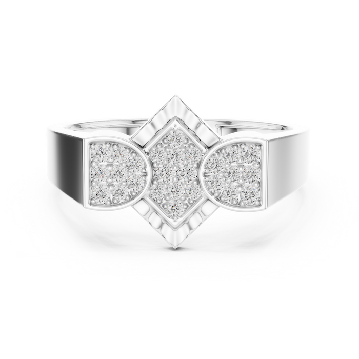 The Zelie — Round Pavé Ring