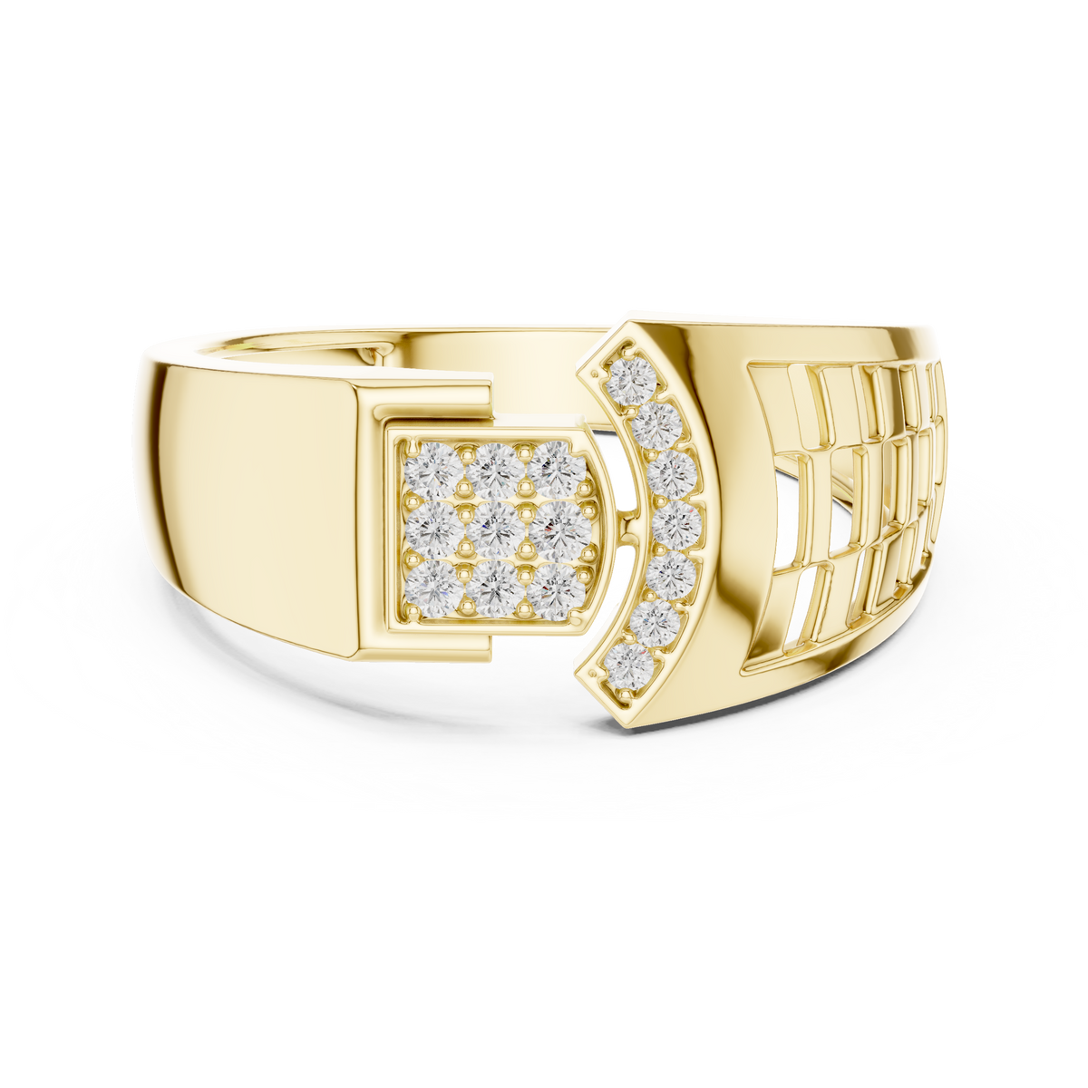 The Emeraudine — Round Pavé Ring