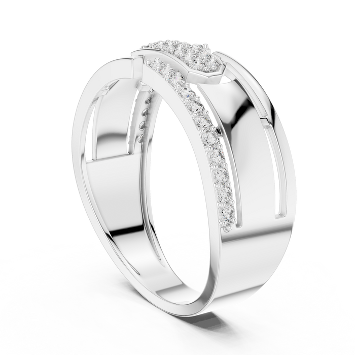 The Noemie — Round Pavé Ring
