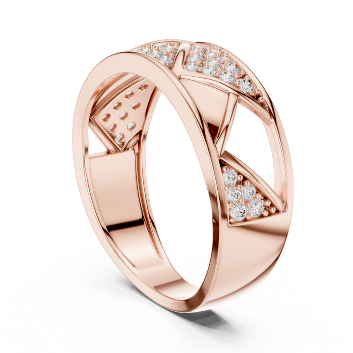 The Valerine — Round Pavé Ring