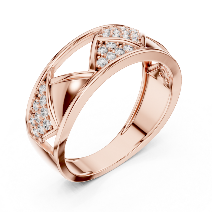 The Valerine — Round Pavé Ring