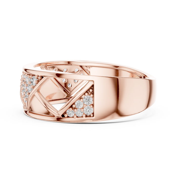 The Valerine — Round Pavé Ring