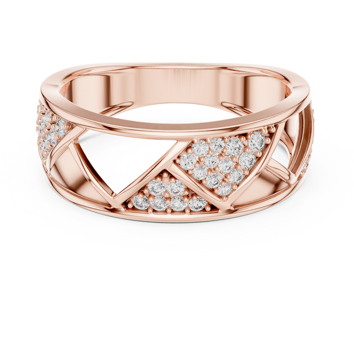 The Valerine — Round Pavé Ring