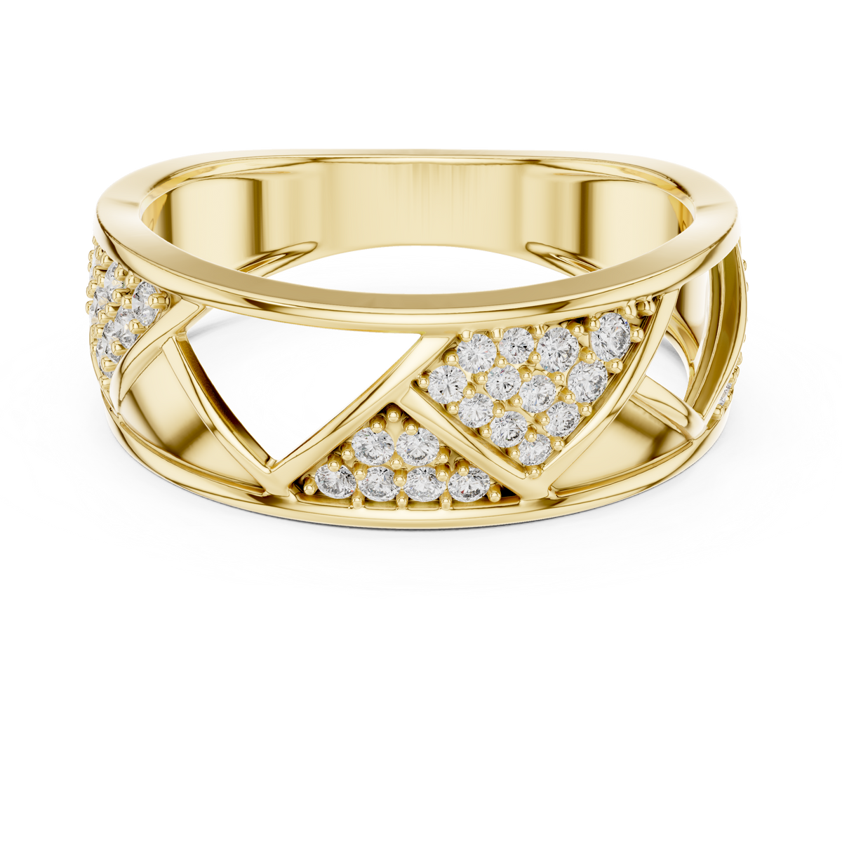 The Valerine — Round Pavé Ring