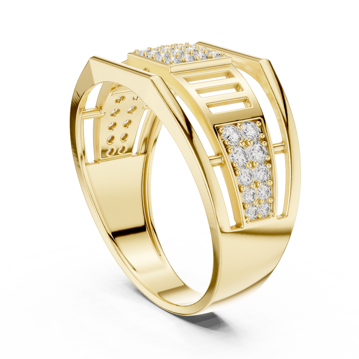 The Zosephine — Round Pavé Ring