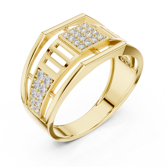The Zosephine — Round Pavé Ring