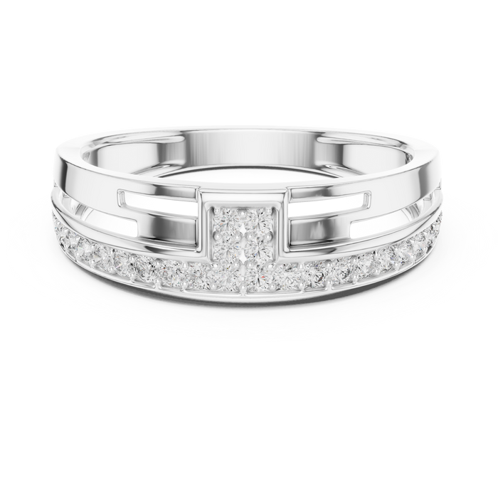 The Aubepine — Round Pavé Ring