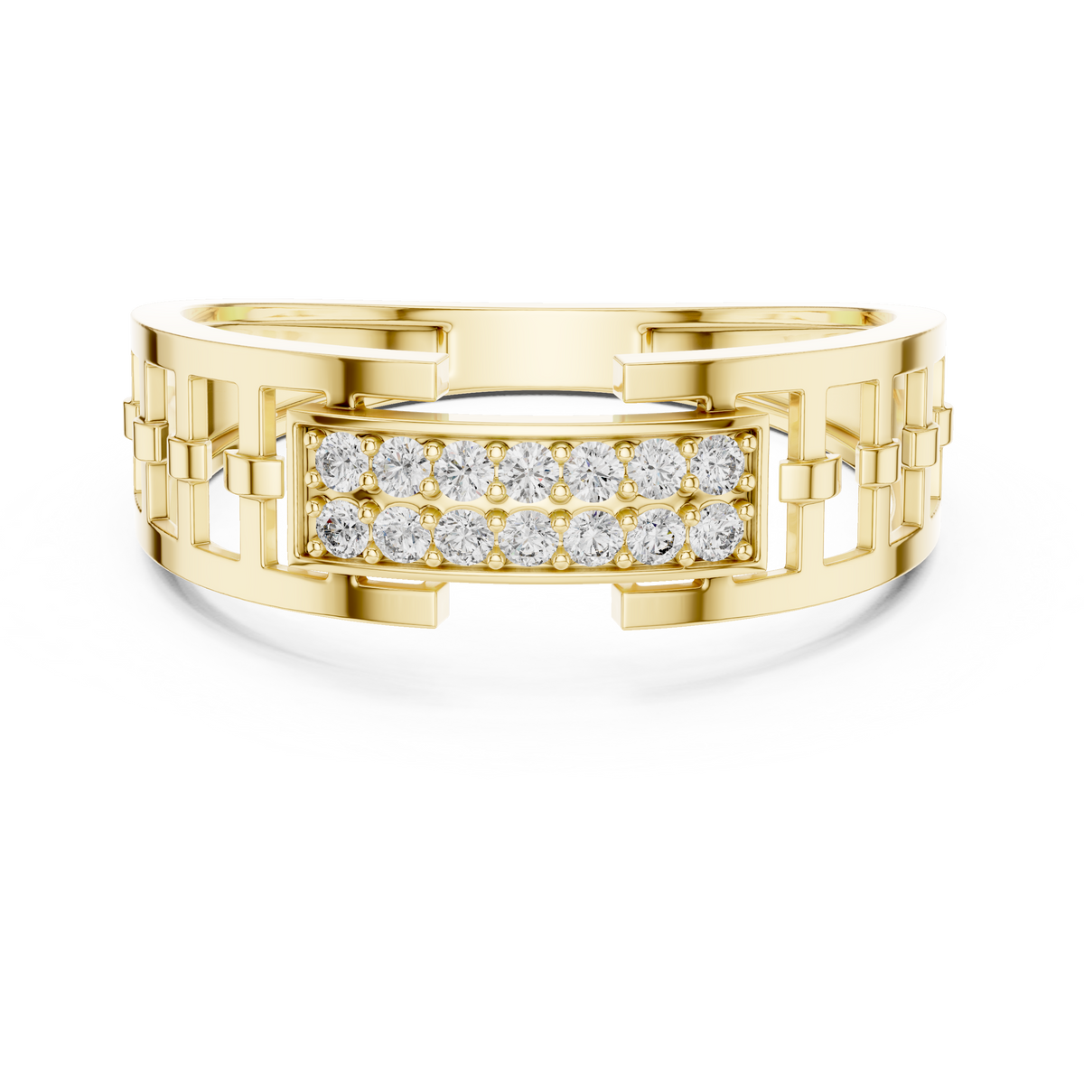 The Berengere — Round Pavé Ring
