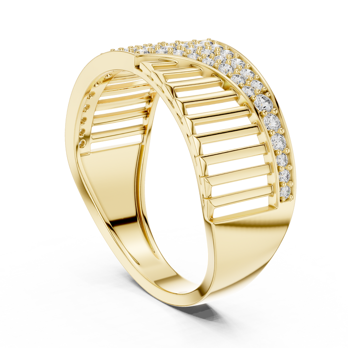 The Eglantine — Round Pavé Ring
