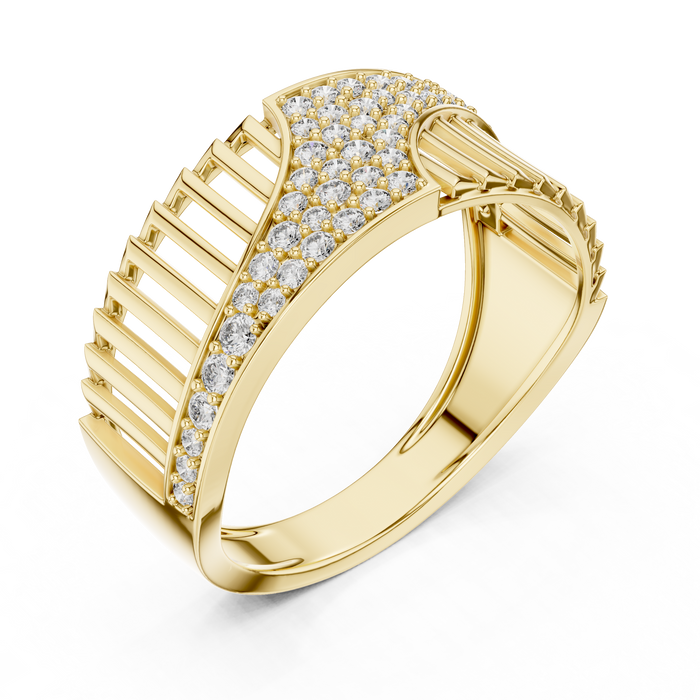 The Eglantine — Round Pavé Ring