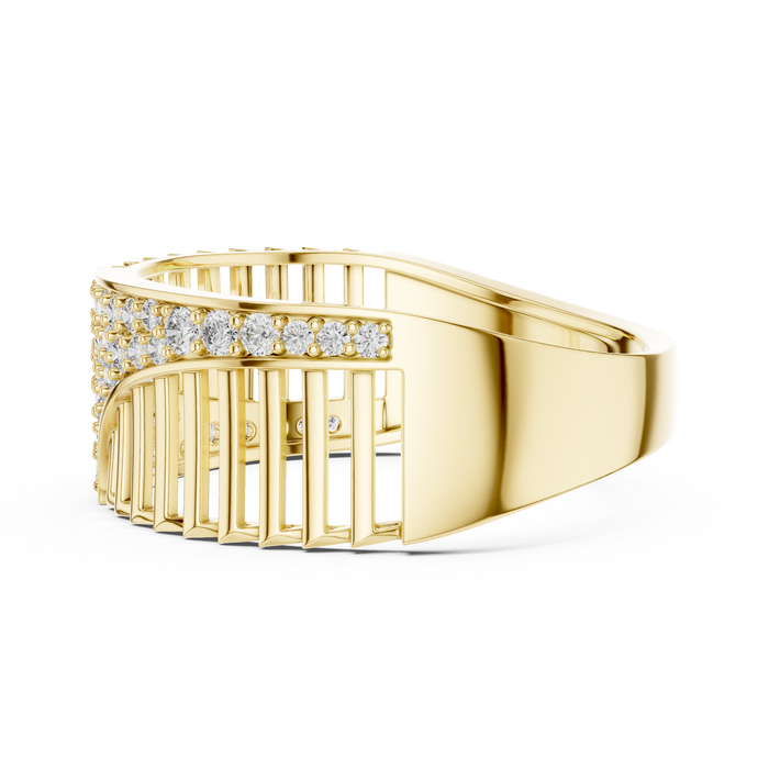 The Eglantine — Round Pavé Ring