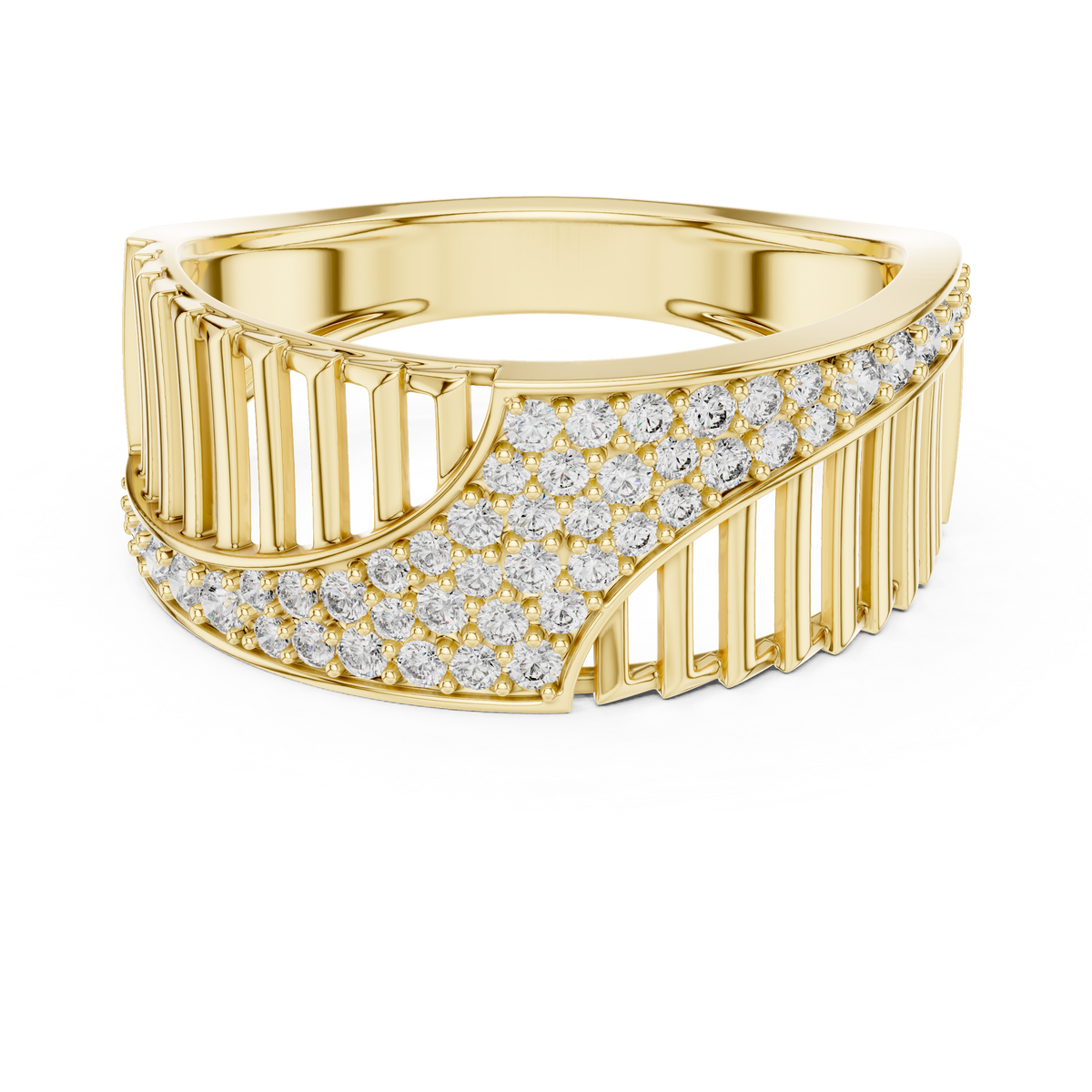 The Eglantine — Round Pavé Ring