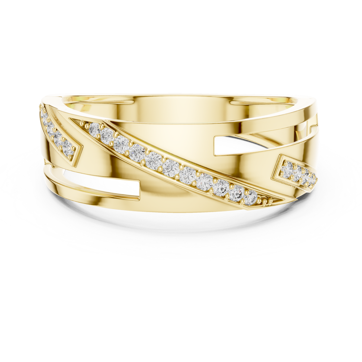 The Kalliopee — Round Pavé Ring