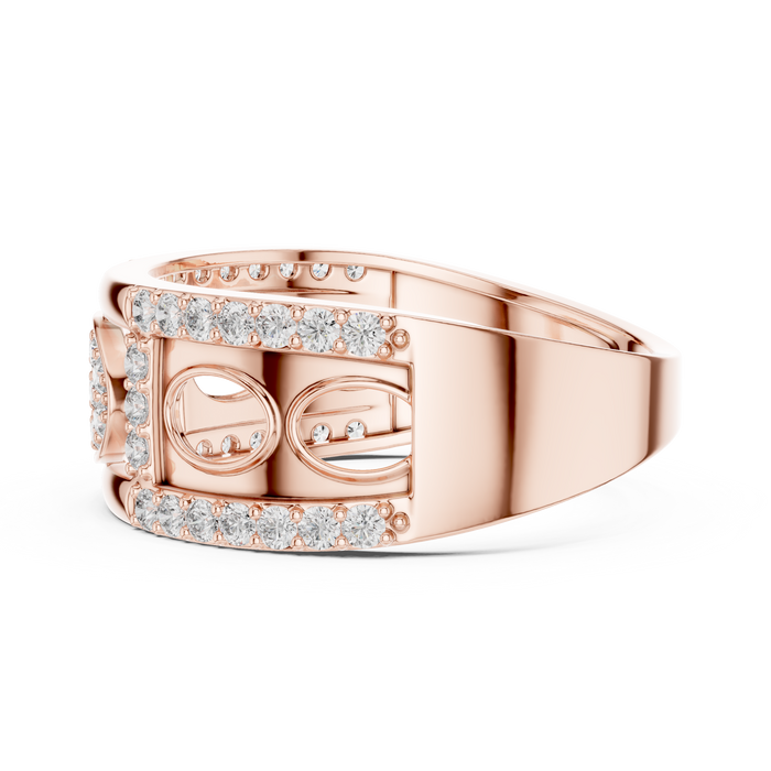 The Lucinde — Round Pavé Ring