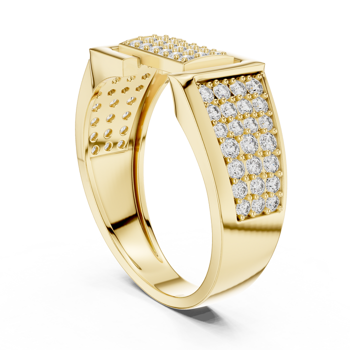 The Melisande — Round Pavé Ring