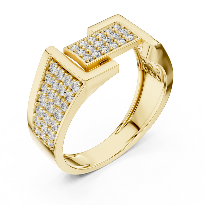 The Melisande — Round Pavé Ring