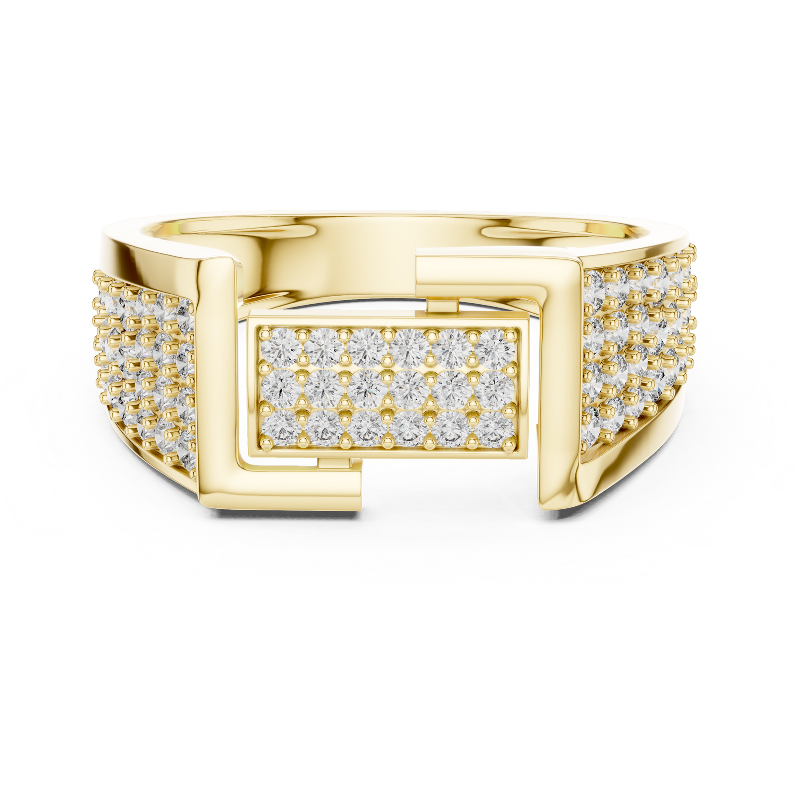 The Melisande — Round Pavé Ring