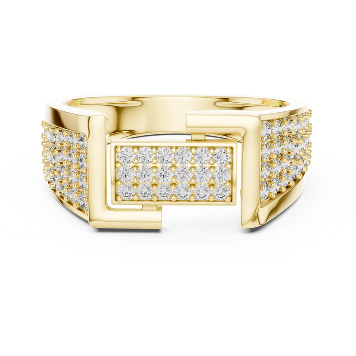 The Melisande — Round Pavé Ring