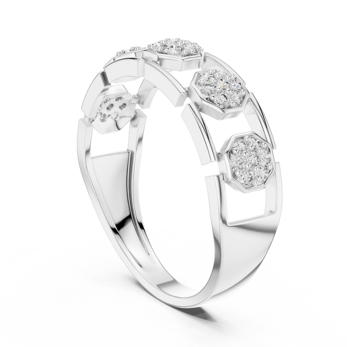 The Ophelie — Round Pavé Ring
