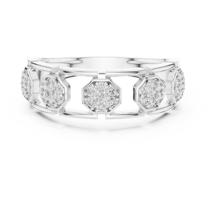 The Ophelie — Round Pavé Ring