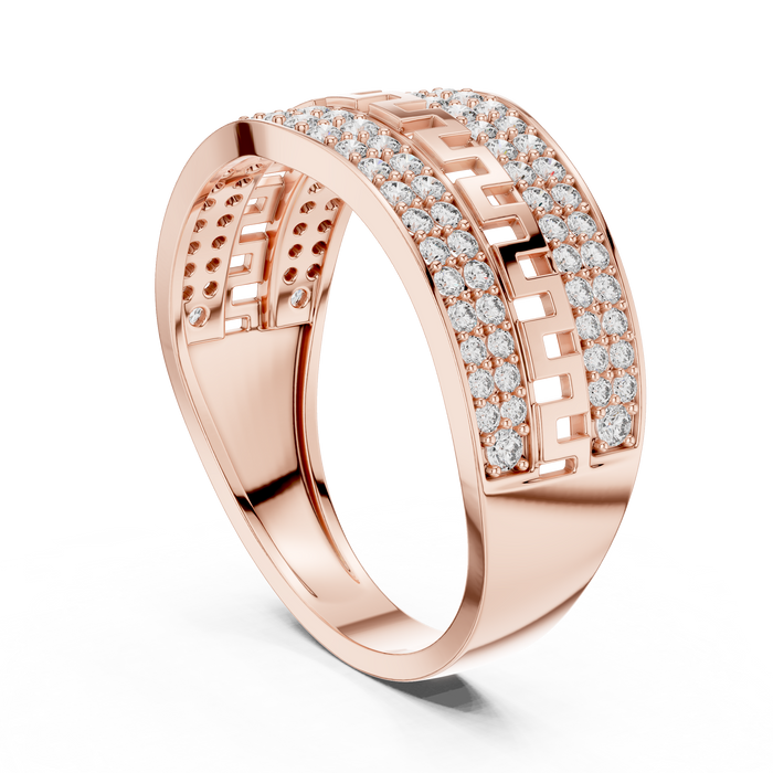 The Verane — Round Pavé Ring