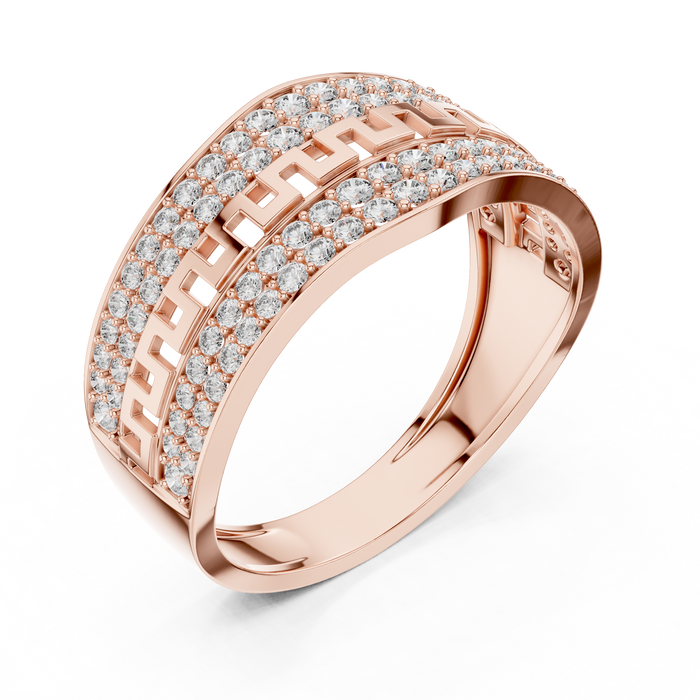 The Verane — Round Pavé Ring