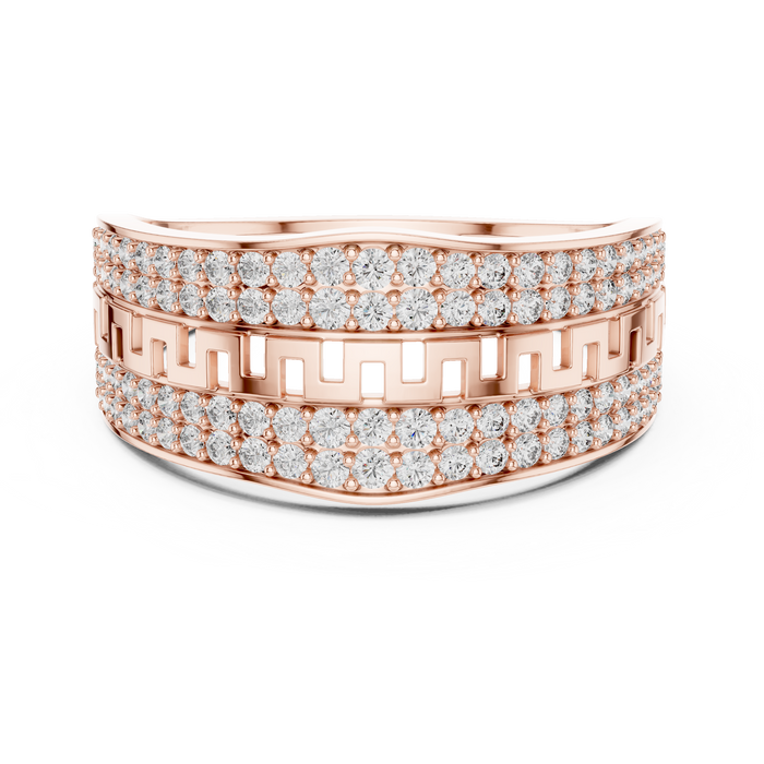 The Verane — Round Pavé Ring